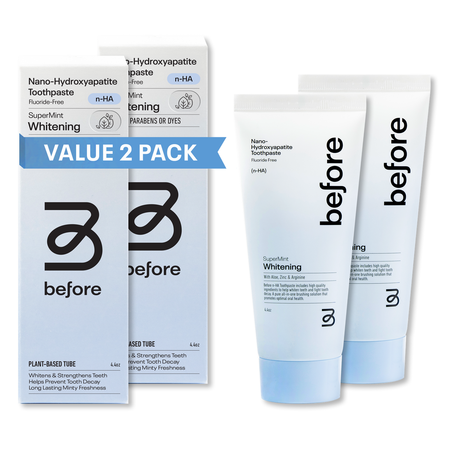 Before n-HA SuperMint Whitening 2-Pack