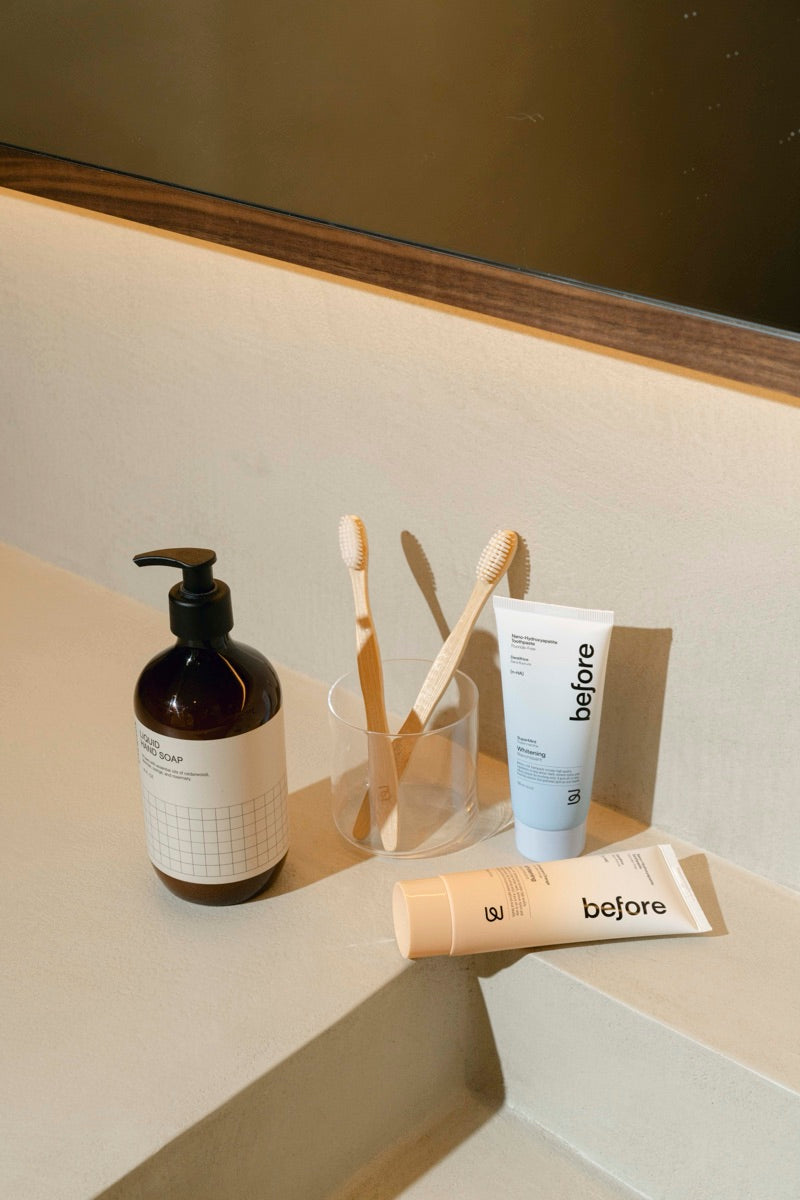 Before oral care product